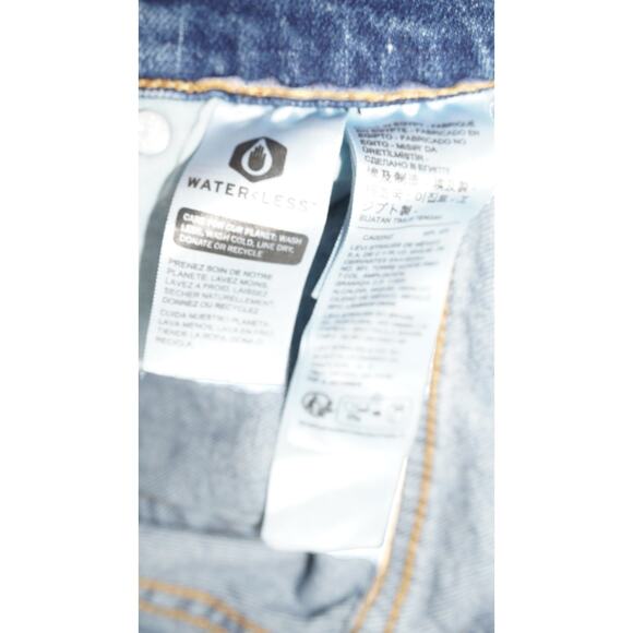 Levi’s 445 Distressed Denim Jean Shorts Blue Cutoff Jorts W31 - Picture 5 of 6